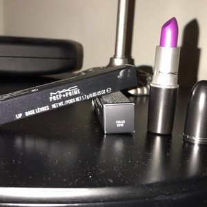 Mac Metallic Lipstick and Prep+Prime Lip Base